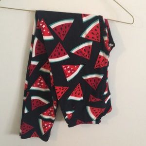 Lularoe OS Americana watermelon leggings